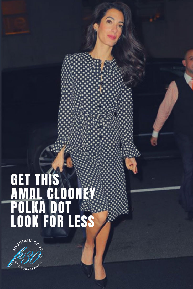 Amal Clooney Polka Dot Look Fountain Of 30