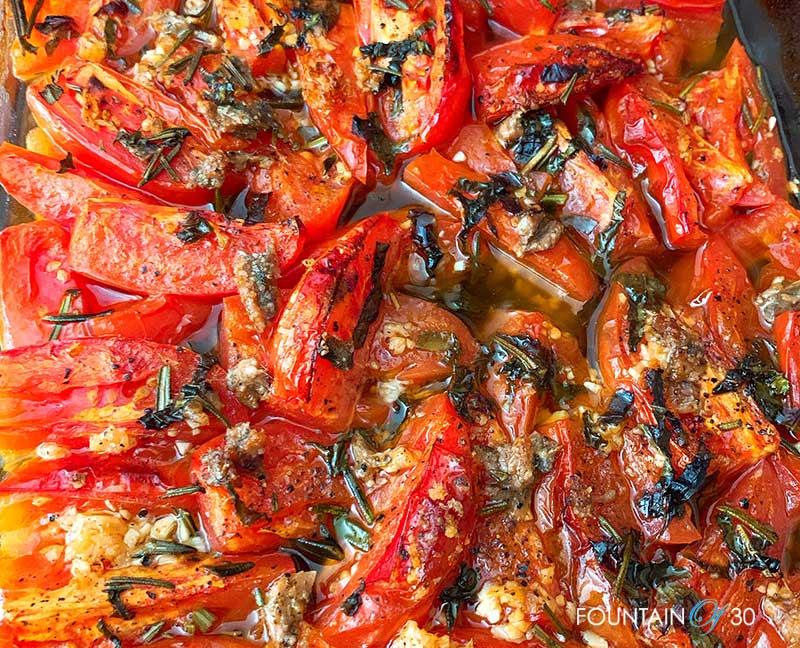 roasted tomatoes with anchovies fountainof30