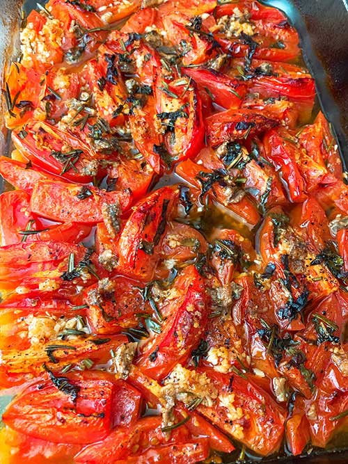 Roasted Tomatoes With Anchovies Appetizer