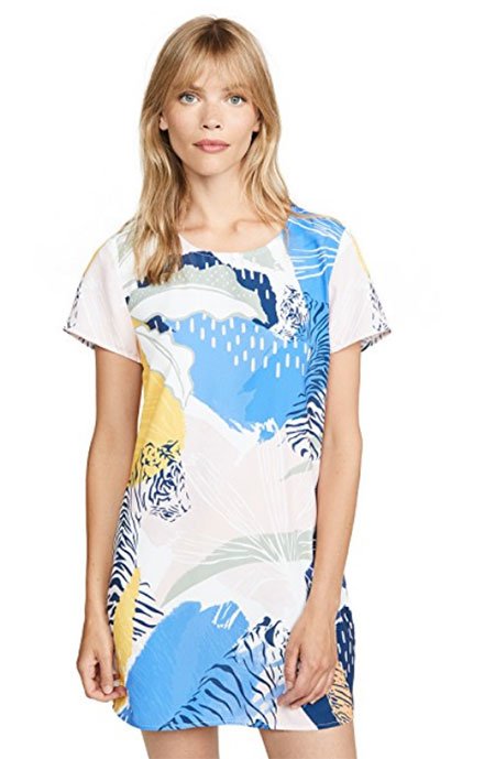 Skimming Over Your Waistline Tiger Tee Dress fountainof30