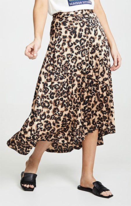 leopard midi skirt J.O.A fountainof30