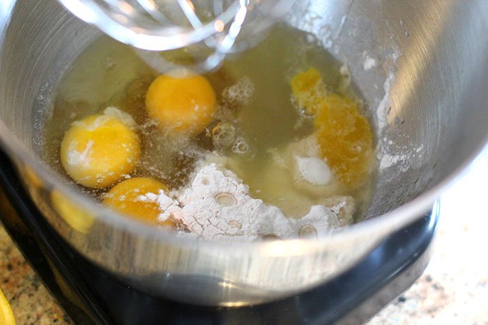 Lemon Bars filling in mixer Paleo Lemon Bars filling in mixer fountainof30