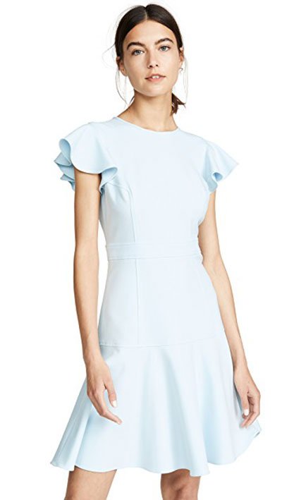 baby blue Kate Middleton look for less Shoshanna Egle Dress