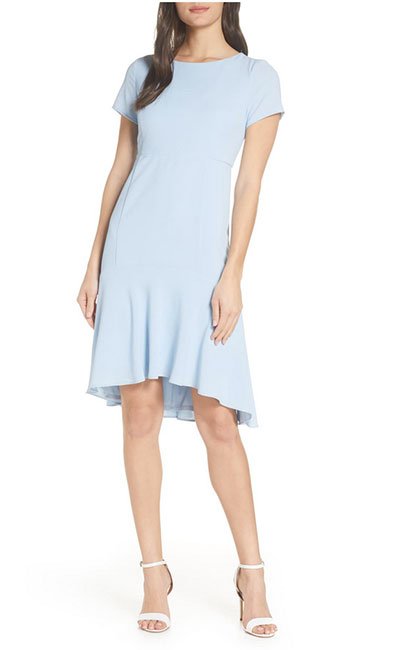 Kate Middleton Light Blue Dress look Avec Les Filles High/Low fountainof30