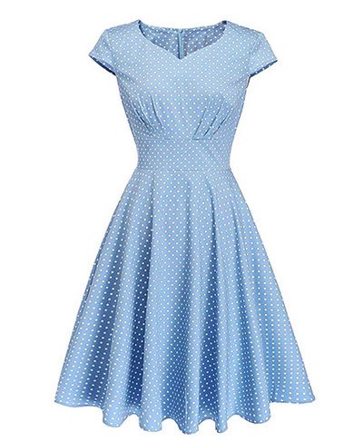 Kate Middleton look for less Kingfancy polka dot Cocktail Dress fountainof30