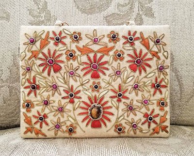 Vintage Embroidered Mini Handbag