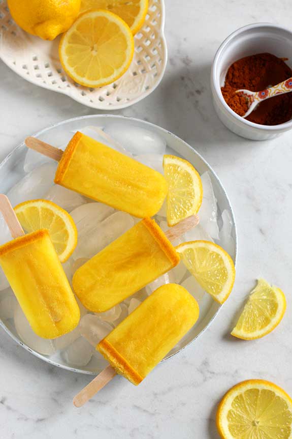 Anti-Inflammatory Lemon Turmeric Popsicles