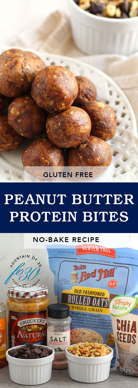 peanut butter protein bites recipe fountainof30