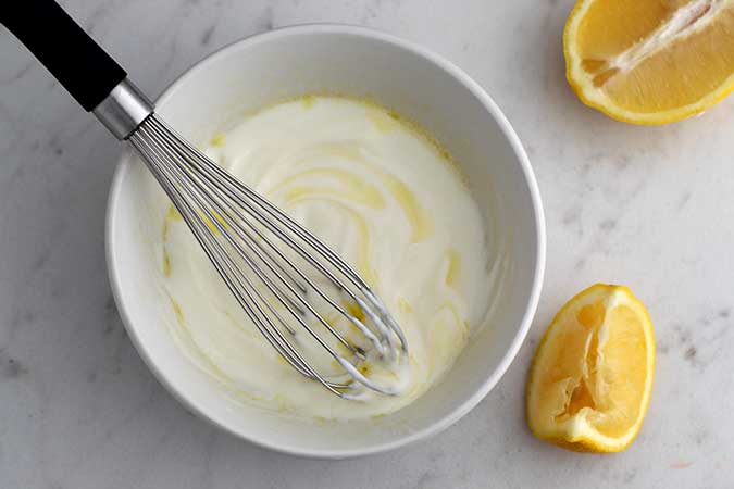 Greek nonfat yogurt and lemon fountainof30