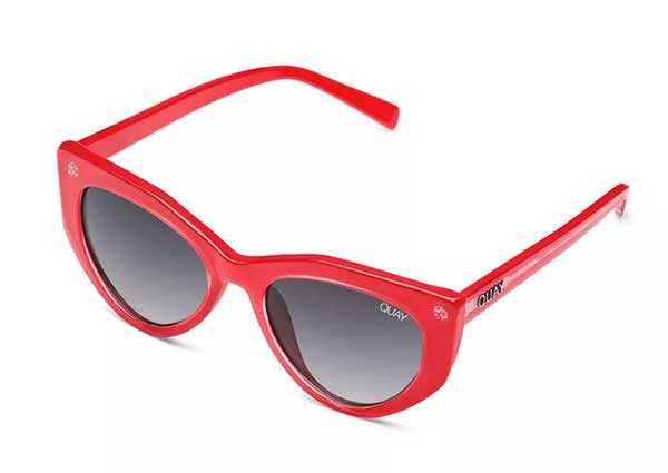 Topshop Persuasive Sunglasses by Quay bold Sunglasses red