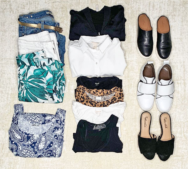 travel packing list summer outfit ideas