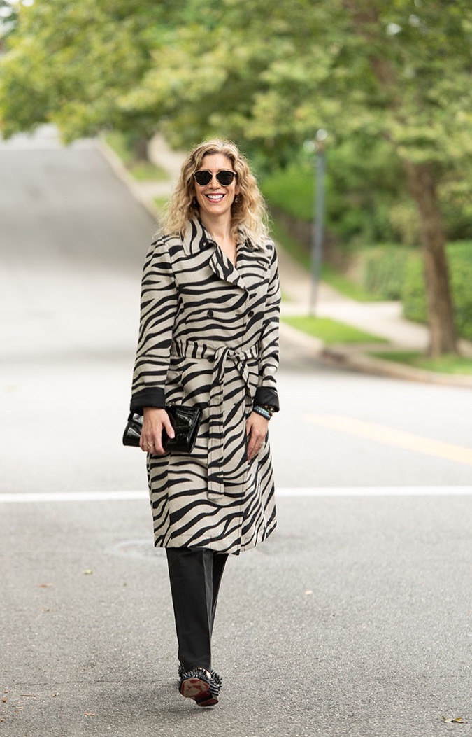 lauren dimet wateer street style zebra coat fountainof3o