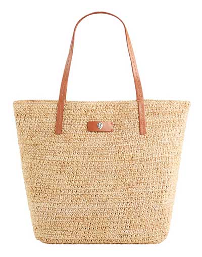 Queen Letizia Helen Kaminski Small Raffia Tote fountainof30