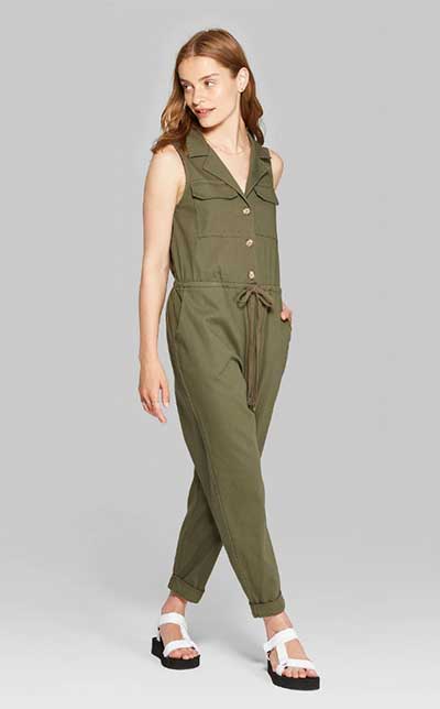 Queen Letizia Jumpsuit Wild Fable olive fountainof30