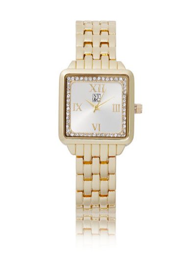 Victoria Beckham Look for Less gold watch fountainof30