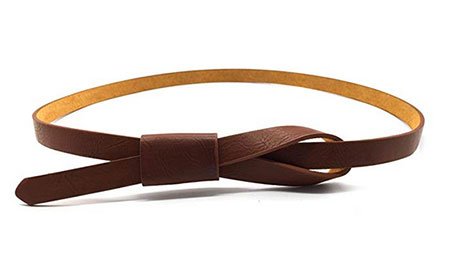 Maikun Adjustable Leather Skinny Belt