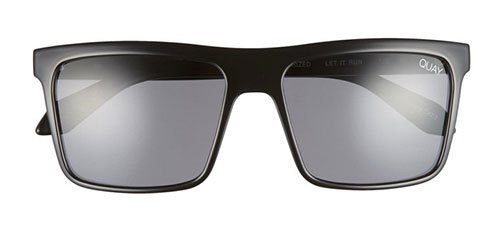 QUAY AUSTRALIA Let It Run 57mm Polarized Sunglasses QUAY AUSTRALIA squar Sunglasses