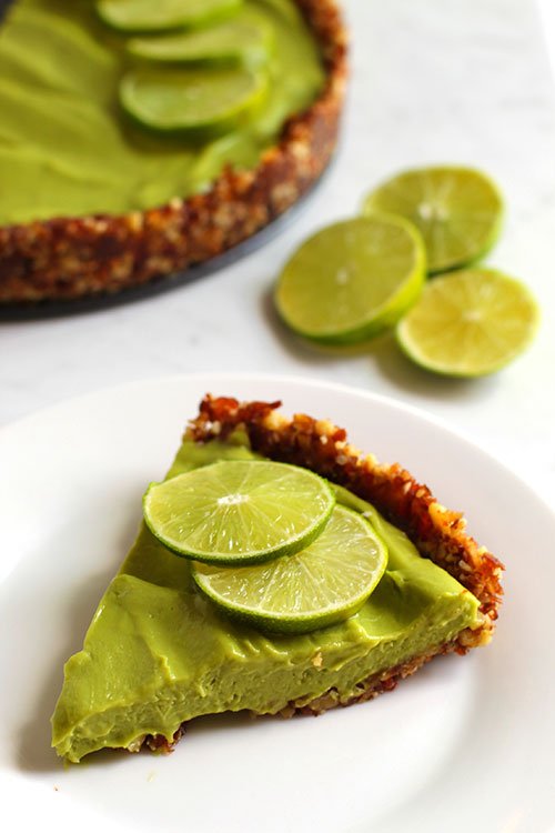 Vegan Key Lime Pie serving fountainof30