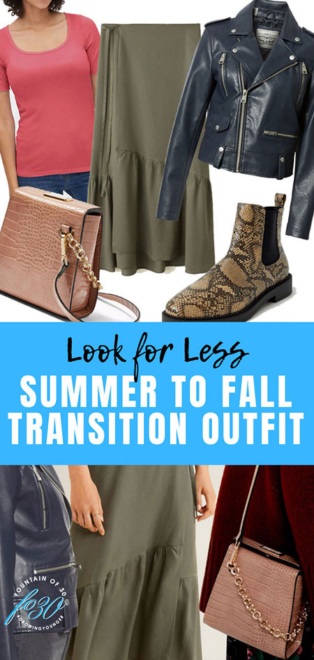 summer to fall transition outfit look for less fountainof30