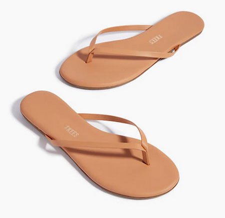 TKEES® Nudes Leather Sandals