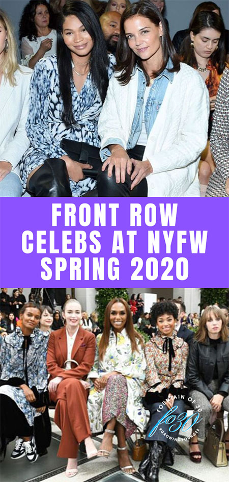 Front Row Celebs At NYFW Spring 2020 fountainof30