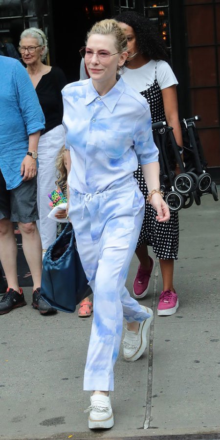 Cate Blanchett All Over Print Jumpsuit