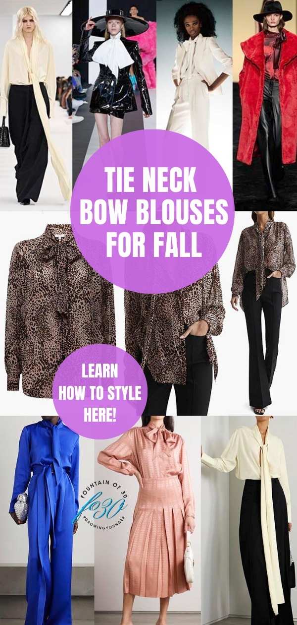 tie neck pussy bow blouses for fall fountainof30