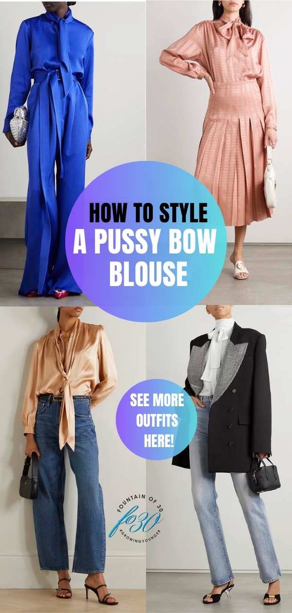 how to style a pussy bow blouse fountainof30