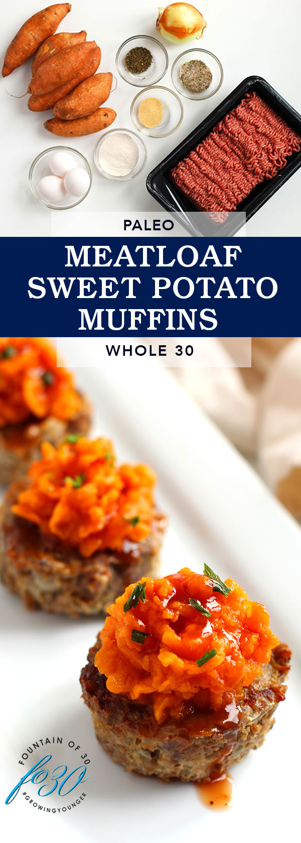 meatloaf sweet potato muffins fountainof30