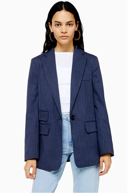 Naomi Watts Casual look for less blue boyriend jacket fountainof30