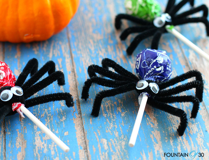 Spooky Spider Lollipops fountainof30