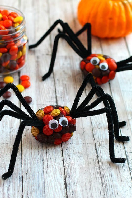 DIY Halloween Spooky Spider Treat Bags fountainof30