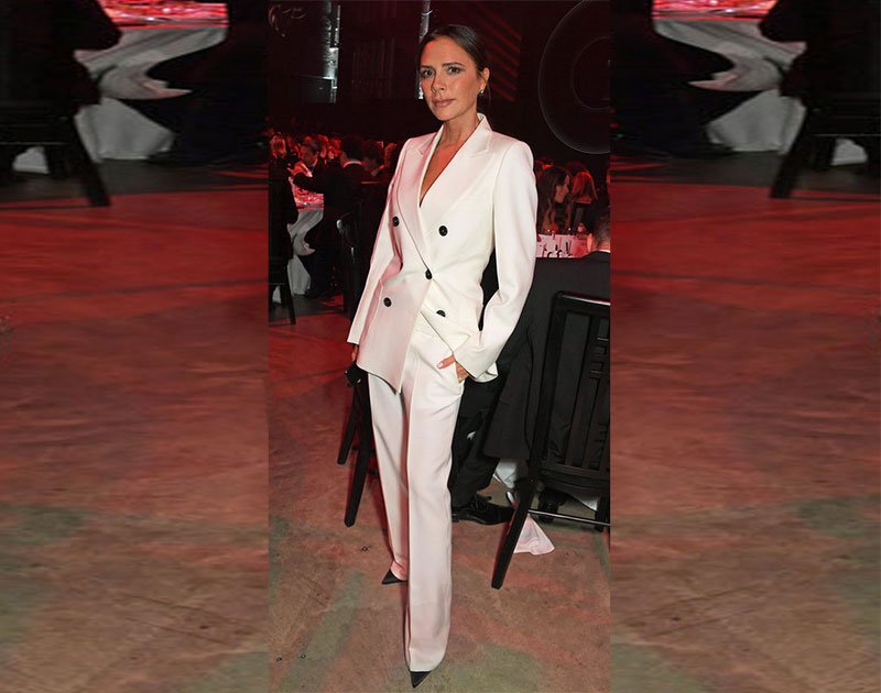 Victoria Beckham White Suit Look for Less fountainof30