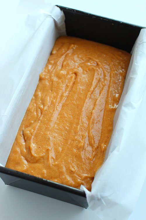 Pumpkin Banana Bread prepared pan fountainof30