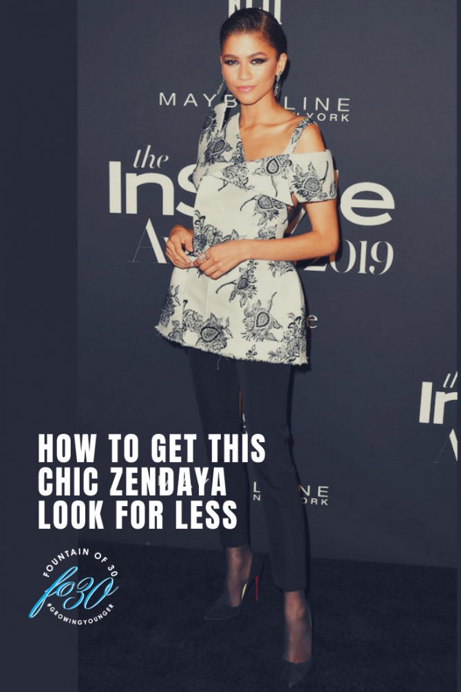 zendaya look for less fountainof30