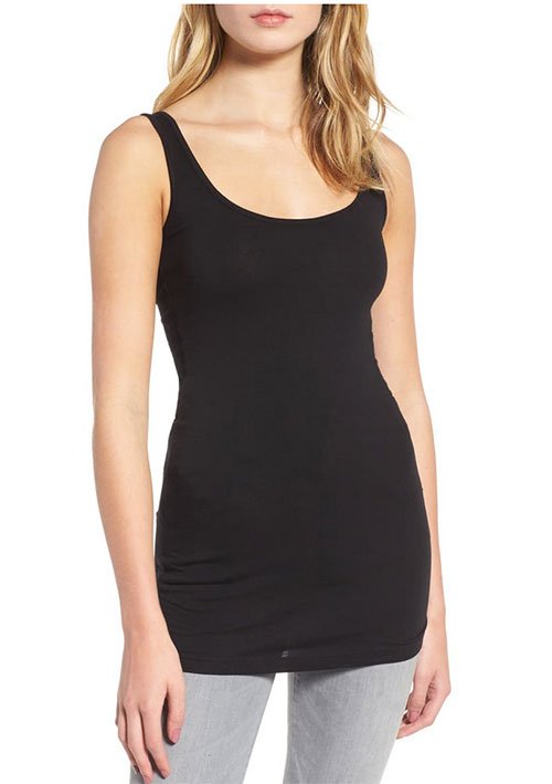 black Scoop Tank