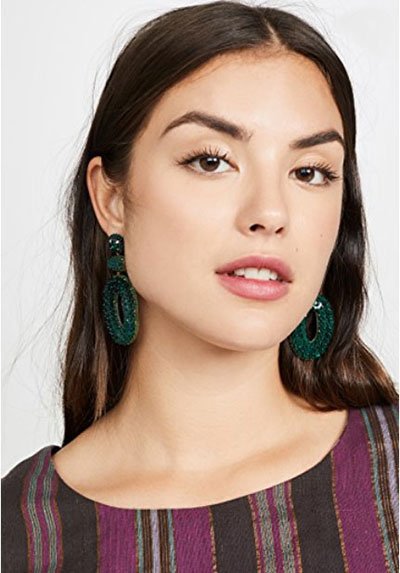 deep green Deepa By Deepa Gurnani Britt Earrings