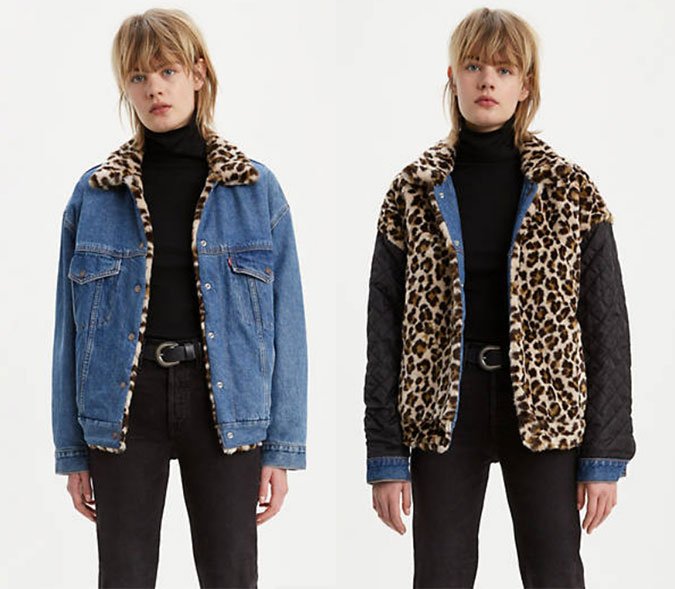 denim leopard reversible fall jacket fountainof30