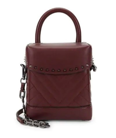 Kate Middleton high low look for less burgundy Quilted Bag fountainof30