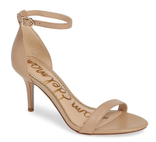nude Ankle Strap Sandal for less fountainof30