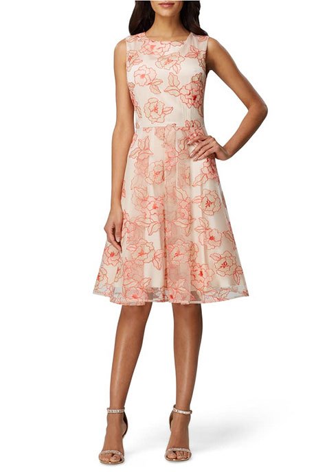 Floral Embroidered Fit & Flare Dress fountain of 30