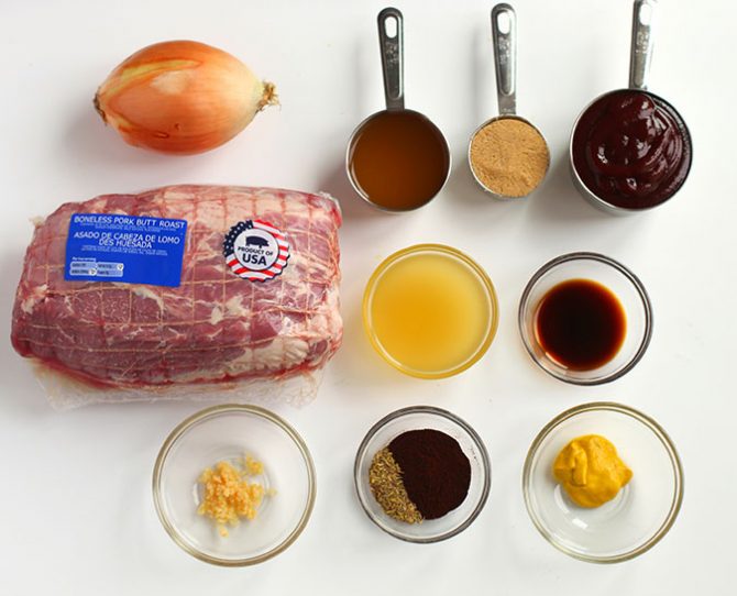 Pulled Pork ingredients pork and spices Texas-Style Crock-Pot Pulled Pork ingredients pork and spices fountainof30