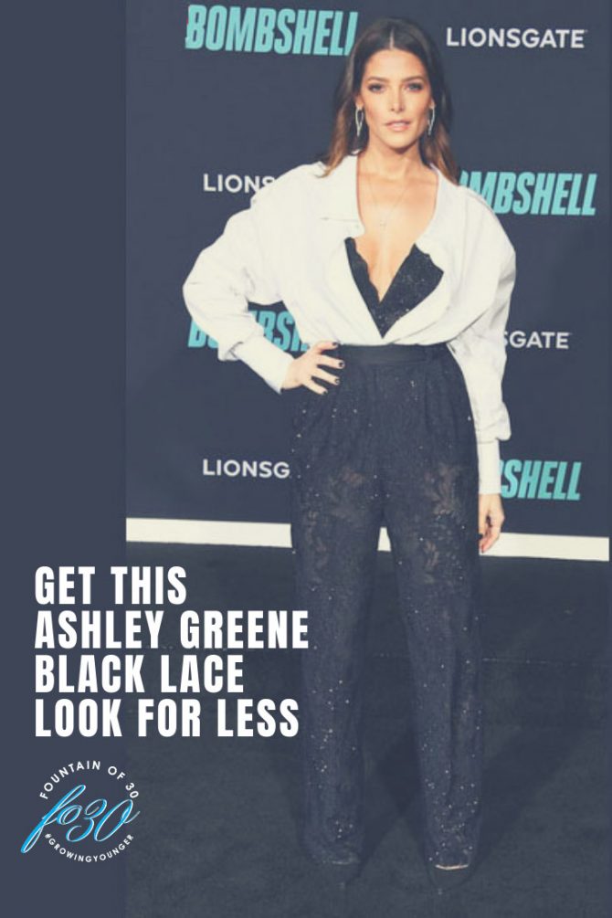 ashley greene black lace look for less fountainof30