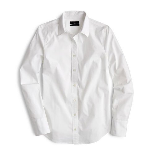 ashley greene white J. Crew Slim Stretch Shirt fountainof30