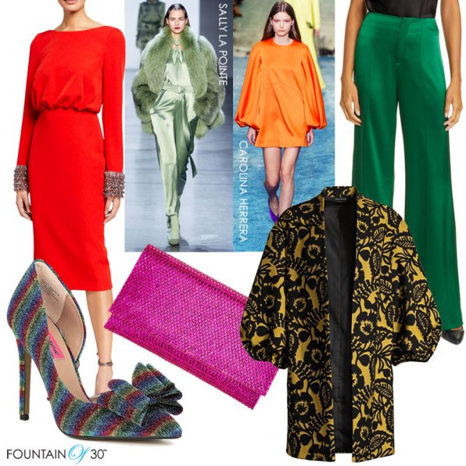 how to wear bold colors fashion over 40