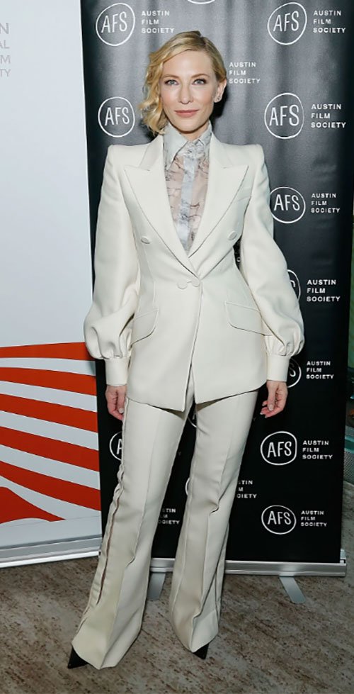 Best Dressed 2019 Cate Blanchette white suit fountainof30