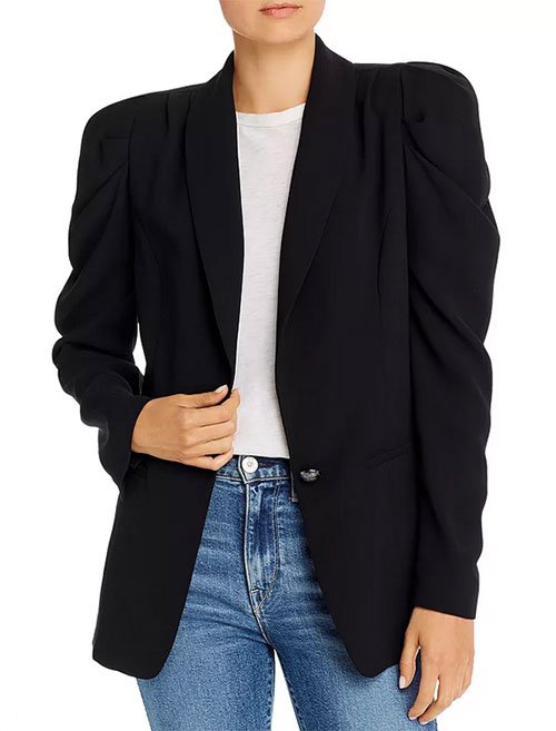 puff sleeve suit jacket