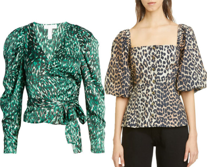 modern print puff sleeve tops fountainof30