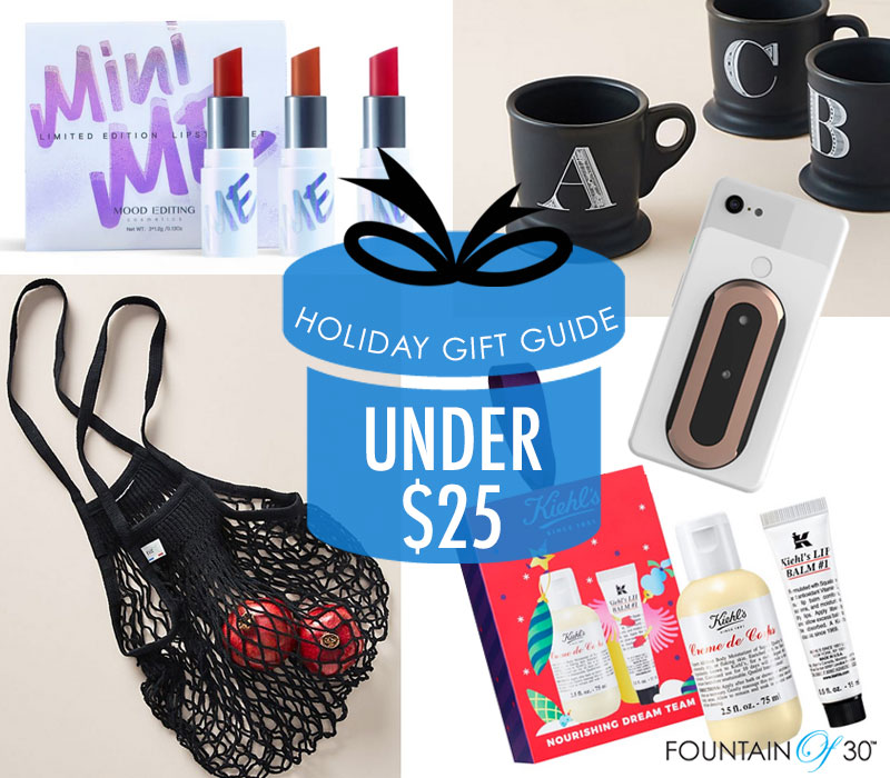 holiday gifts under $25 fountainof30 2019