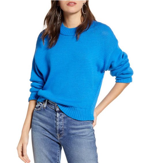 blue monochrome look for less sweater fountainof30